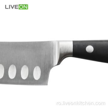 5 inci POM mâner din oțel cuțit Santoku